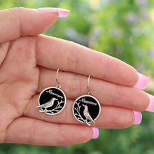 Load image into Gallery viewer, &quot;Nevermore&quot; Raven Branch Earrings