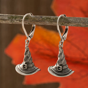 Leverback Witch Hat Earrings