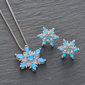 Blue Opal Snowflake Gift Set