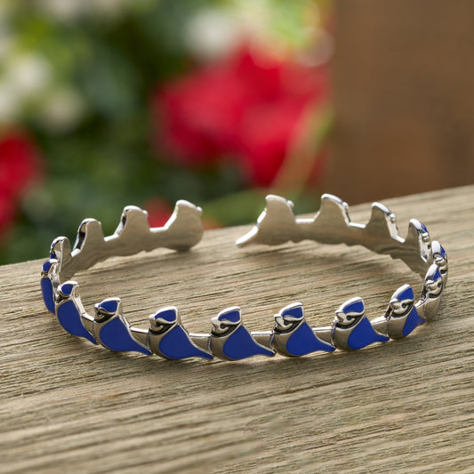 Little Blue Jay Cuff Bracelet