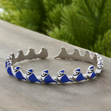 Load image into Gallery viewer, Little Blue Jay Cuff Bracelet