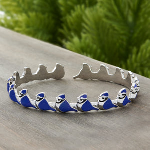 Little Blue Jay Cuff Bracelet