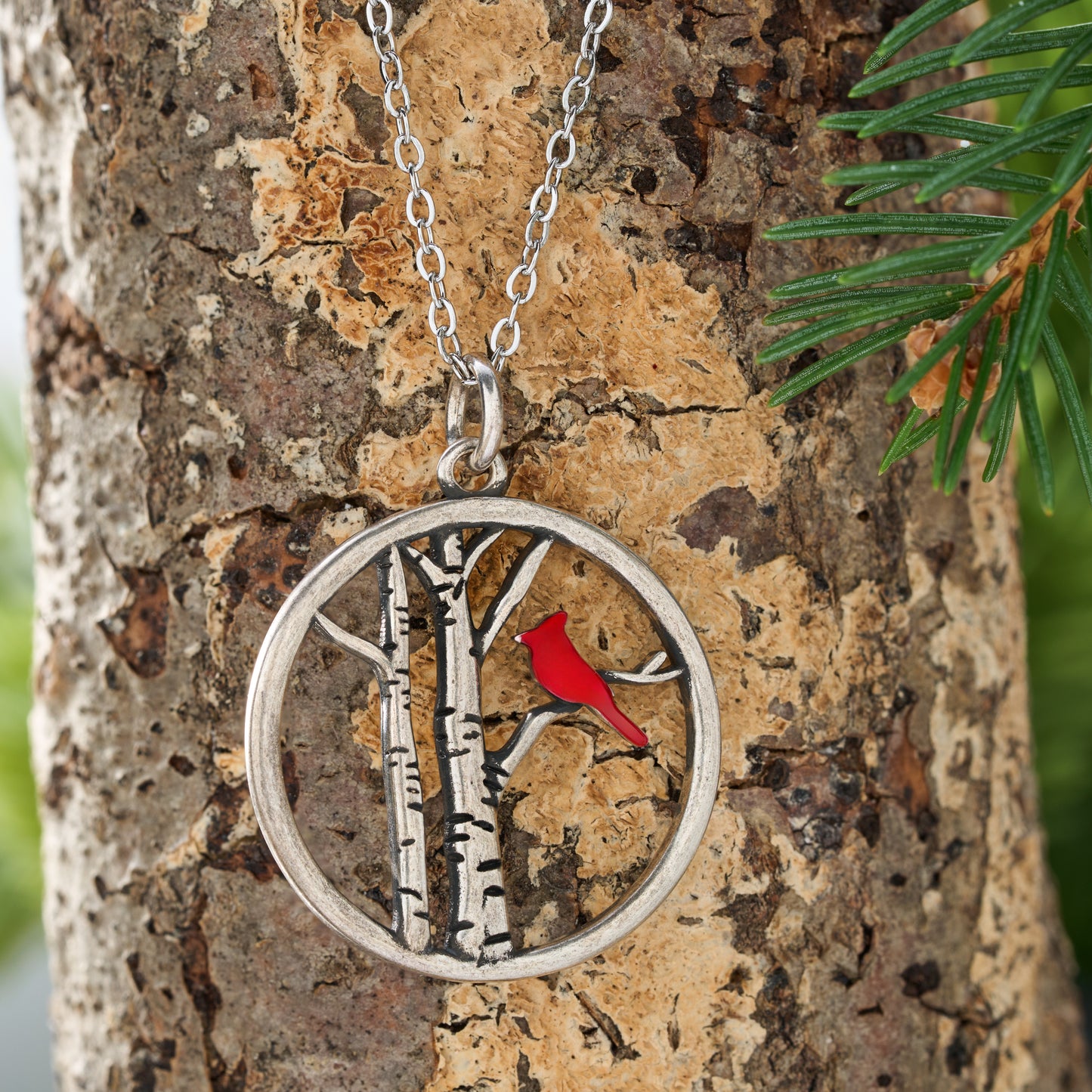Red Cardinal Tree Gift Set