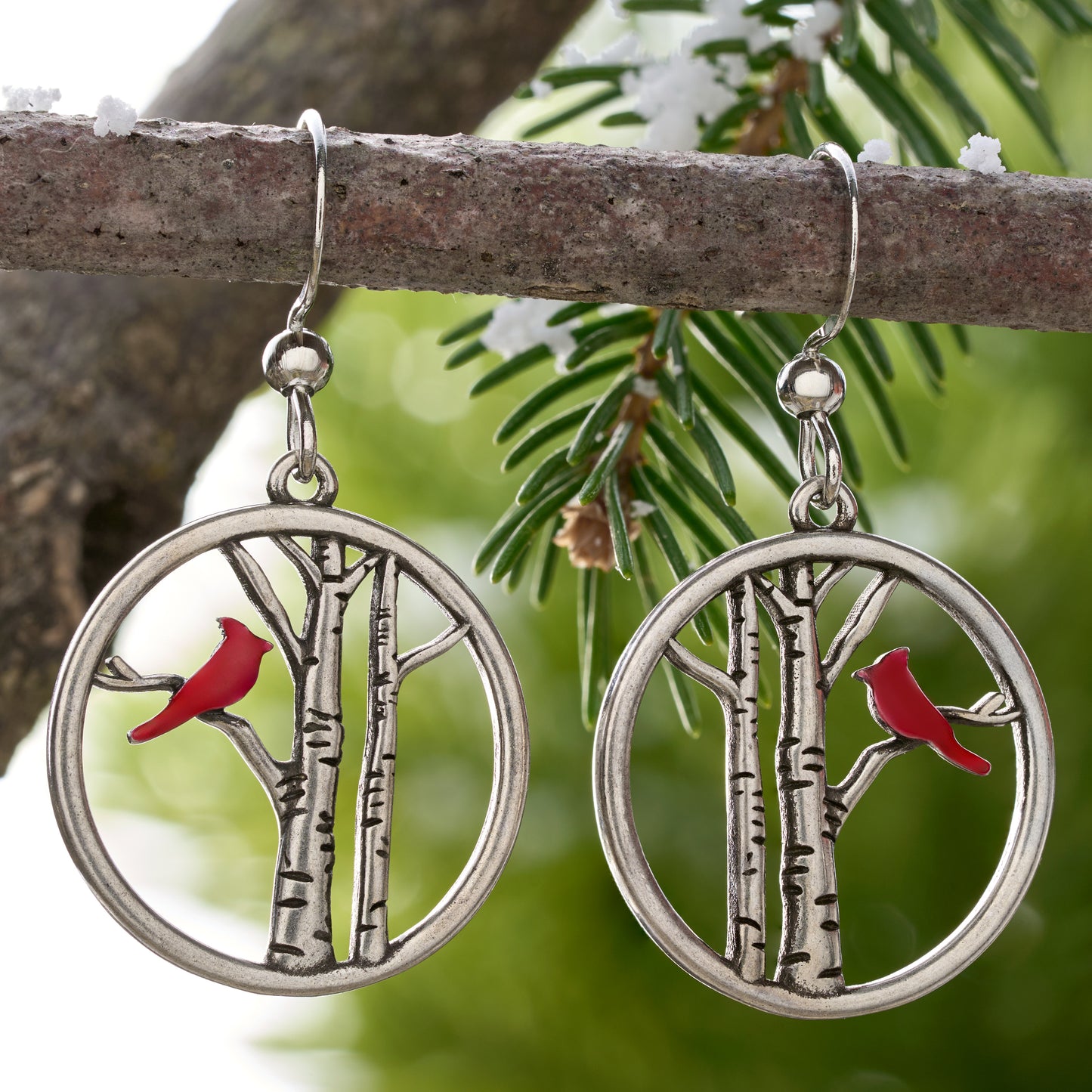 Red Cardinal Tree Gift Set