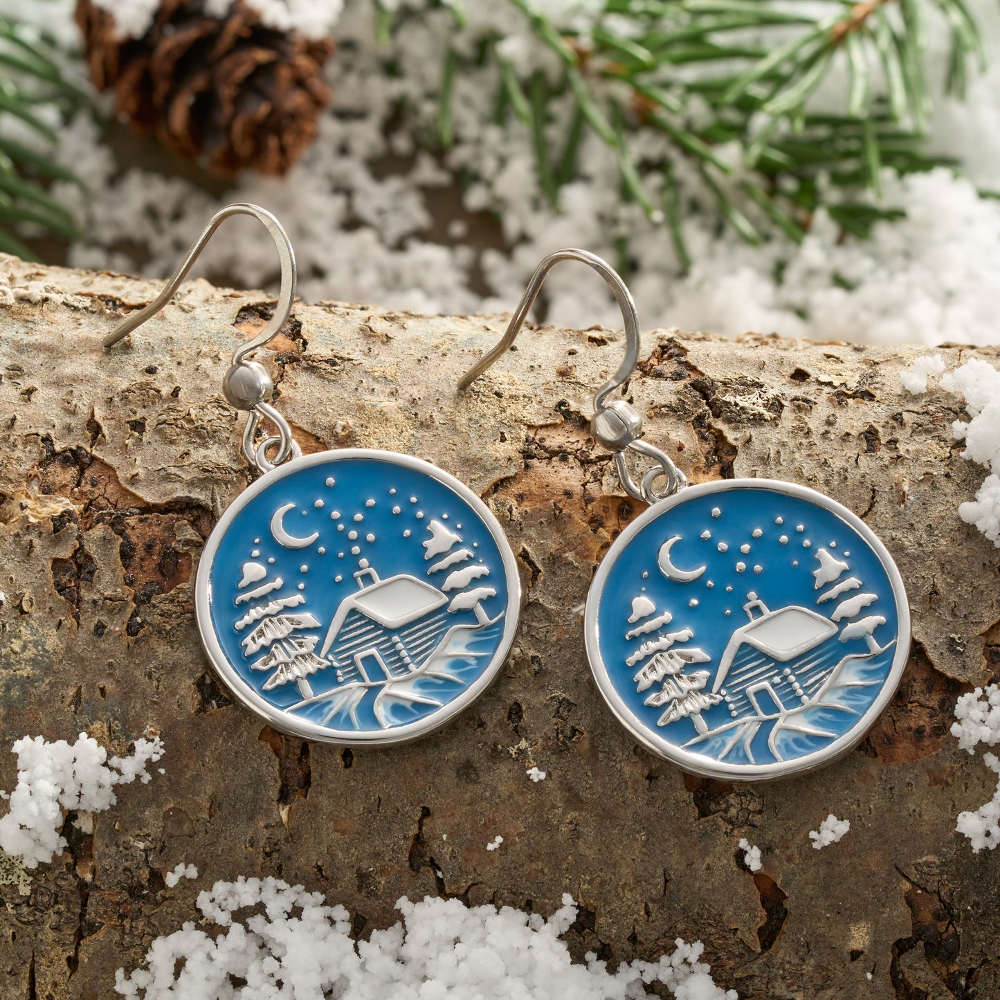 Snowy Forest Cabin Gift Set