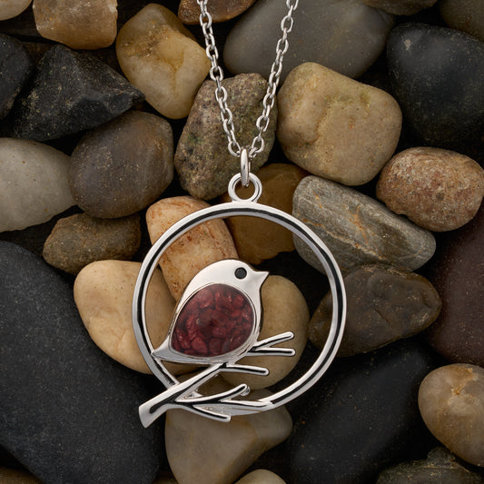 Cinnabar Birdie Branch Necklace