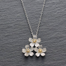 Load image into Gallery viewer, Triple Cherry Blossom Necklace