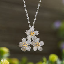 Load image into Gallery viewer, Triple Cherry Blossom Necklace