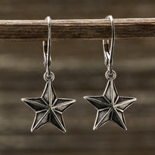 Load image into Gallery viewer, Vintage Barn Star Leverback Earrings