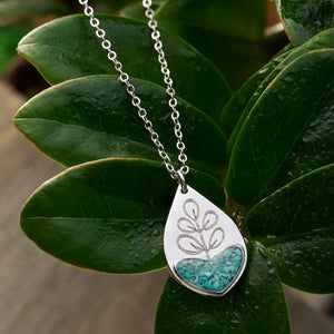 Turquoise Heart Leaf Gift Set