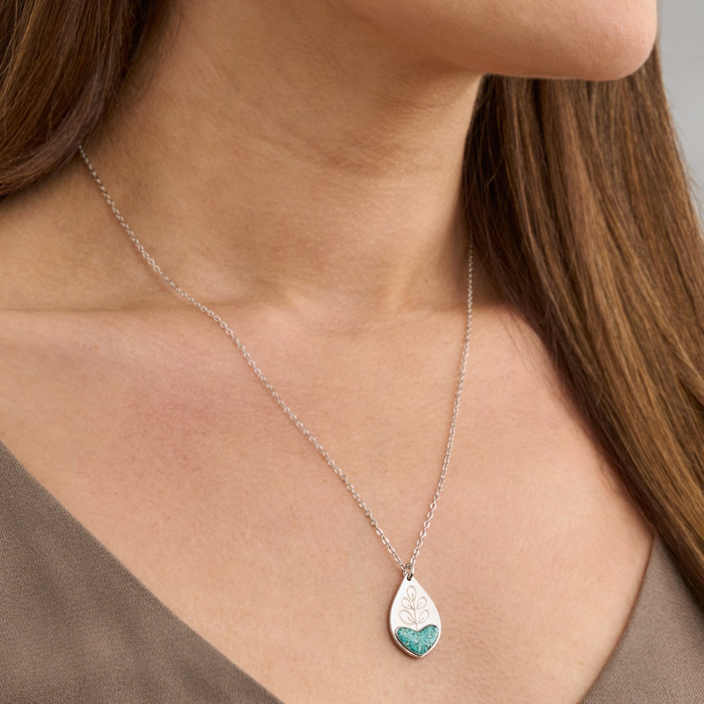 Turquoise Heart Leaf Gift Set