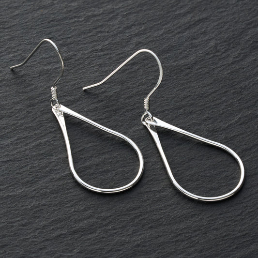 Sterling Silver Minimalist Drop Earrings