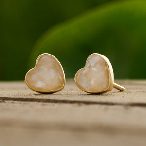 Gold Sterling Silver Heart Studs Bundle