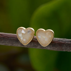 Gold Sterling Silver Heart Studs Bundle