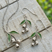 Load image into Gallery viewer, Vintage Lily of the Valley Floral Drop Gift Set (French Hooks)