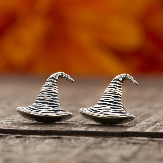 Sterling Silver Spooky Witch Hat Studs (2025)