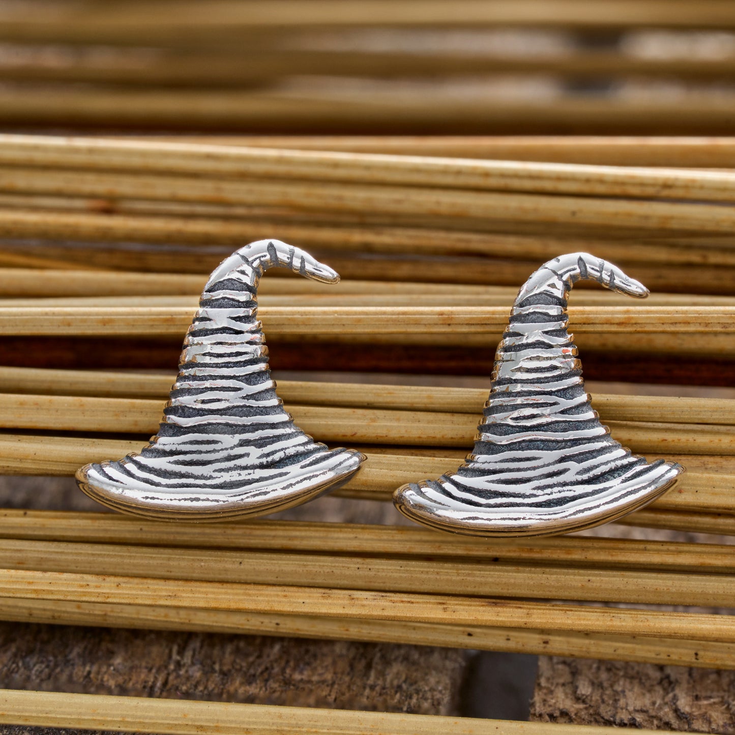 Sterling Silver Spooky Witch Hat Studs (2025)