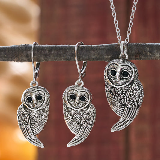 Vintage Barn Owl Gift Set