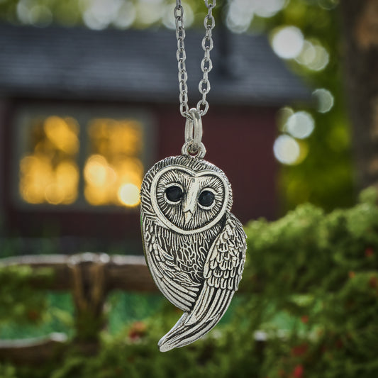 Vintage Barn Owl Necklace