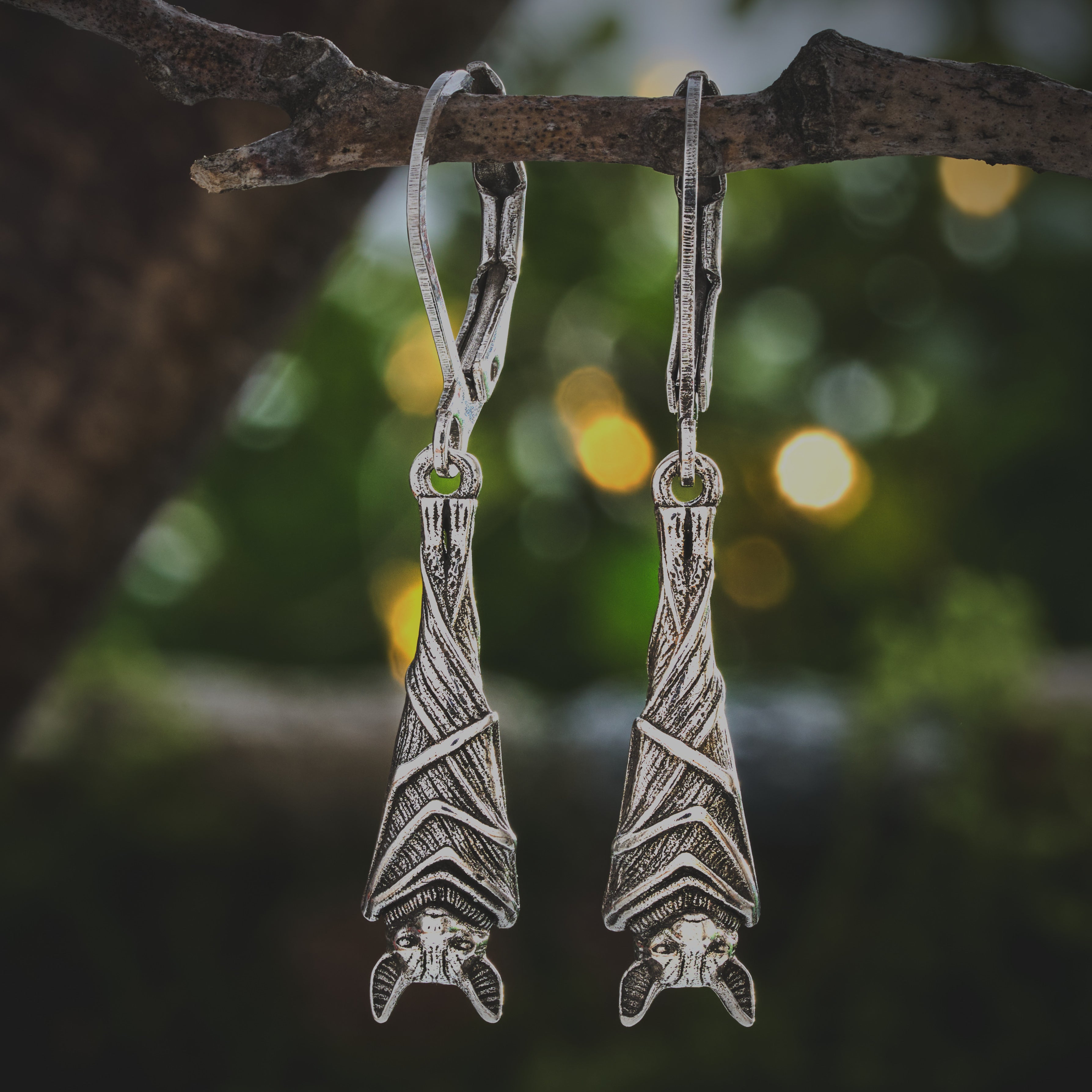 Leverback Vintage Hanging Bat Earrings – Chadds Ford Jewelry