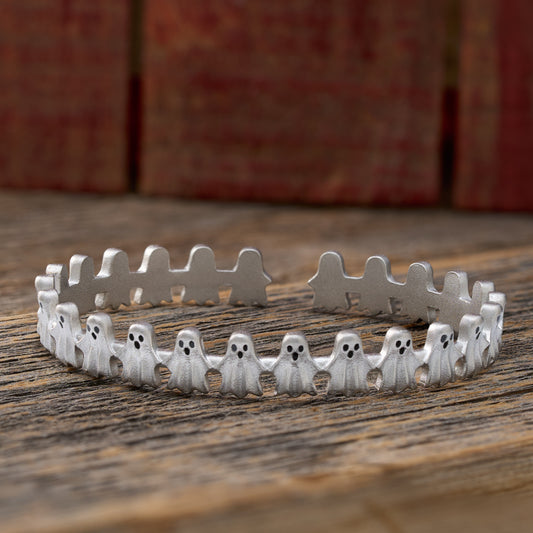 Spooky Ghost Cuff Bracelet