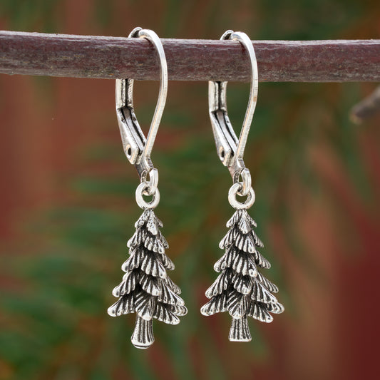Vintage Pine Tree Earrings