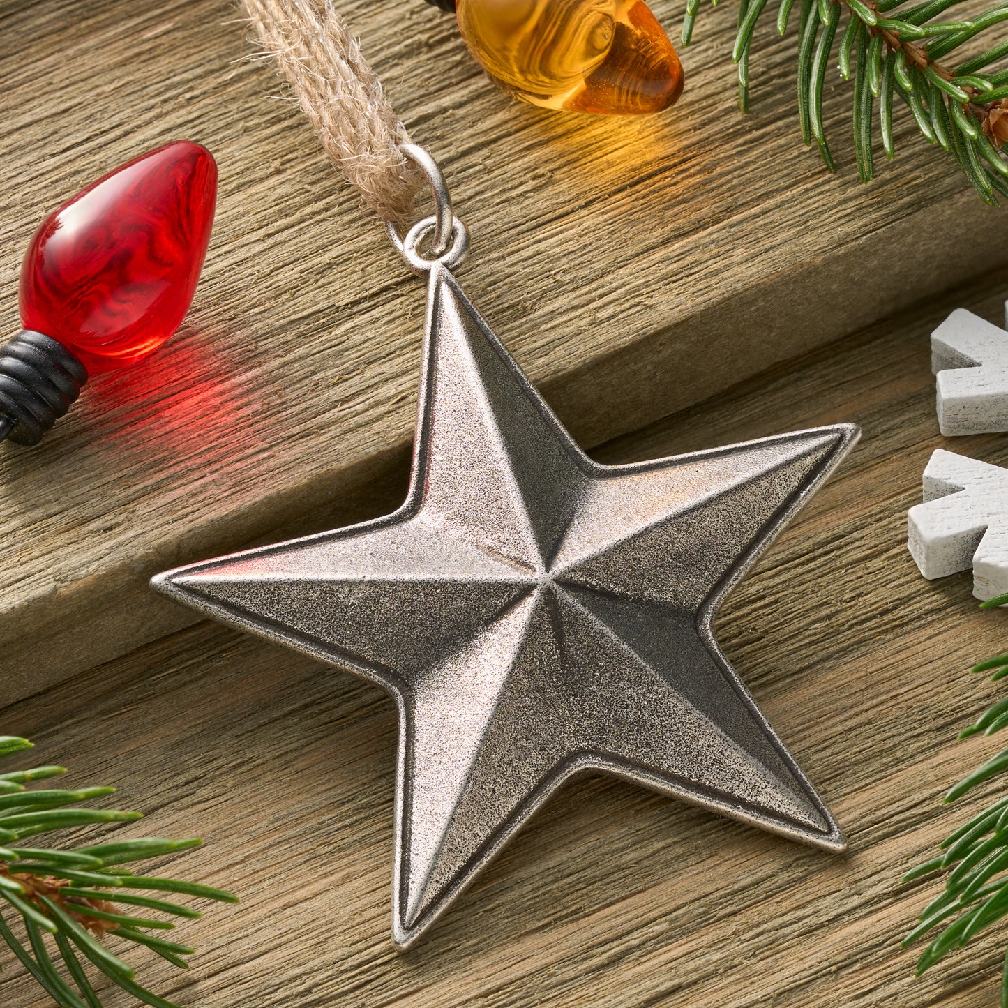 Vintage Barn Star Ornament