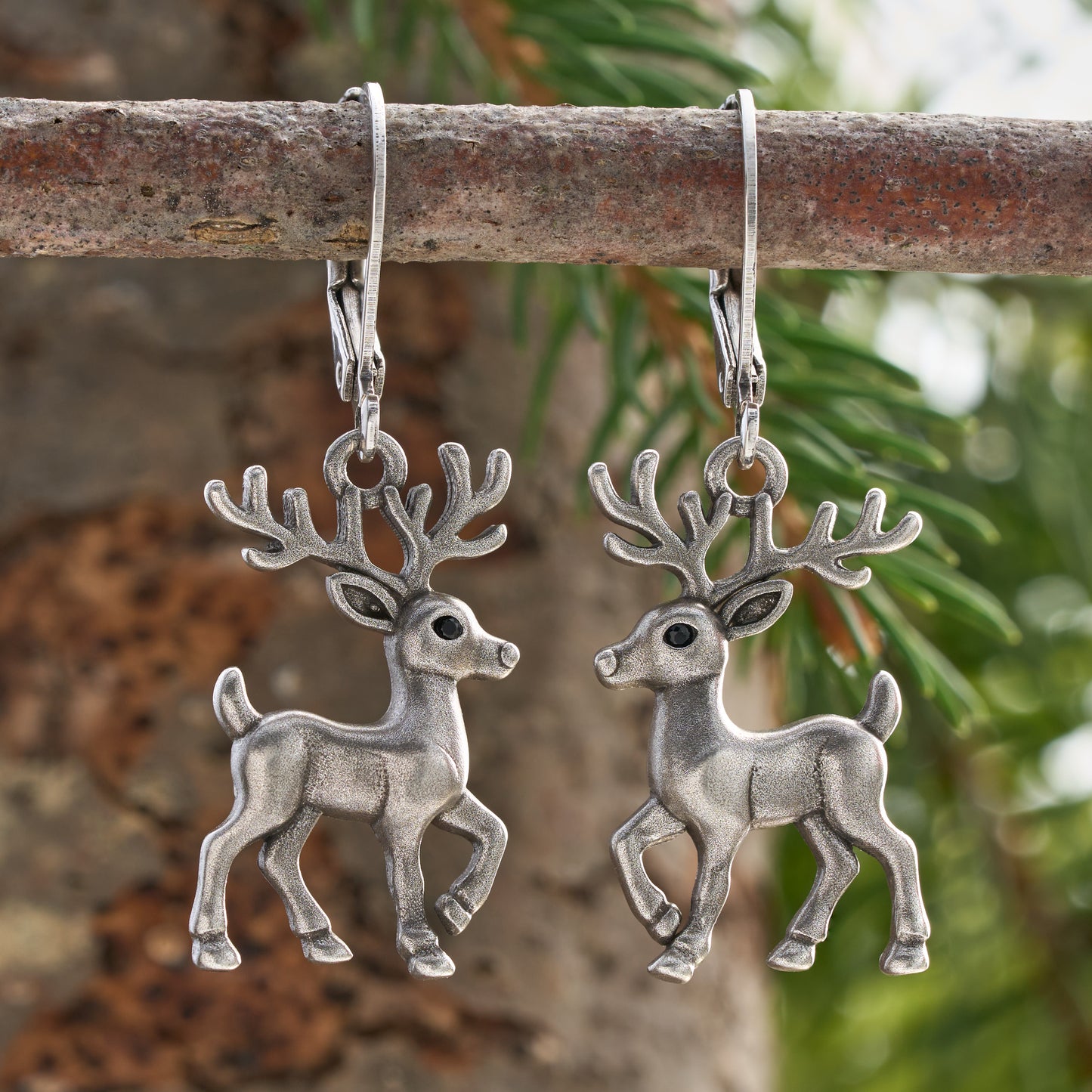 Vintage Reindeer Earrings