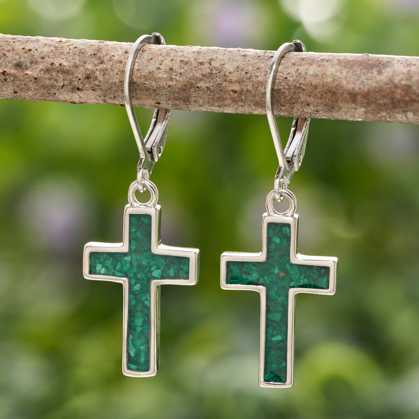 Malachite Cross Gift Set