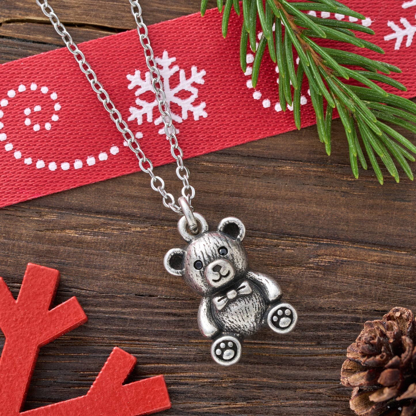 Vintage Bow Tie Teddy Bear Gift Set