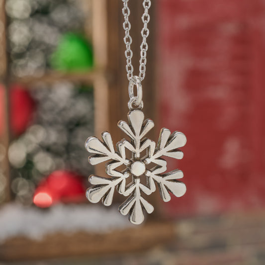 Rustic Snowflake Necklace