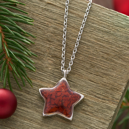 Jasper Star Necklace