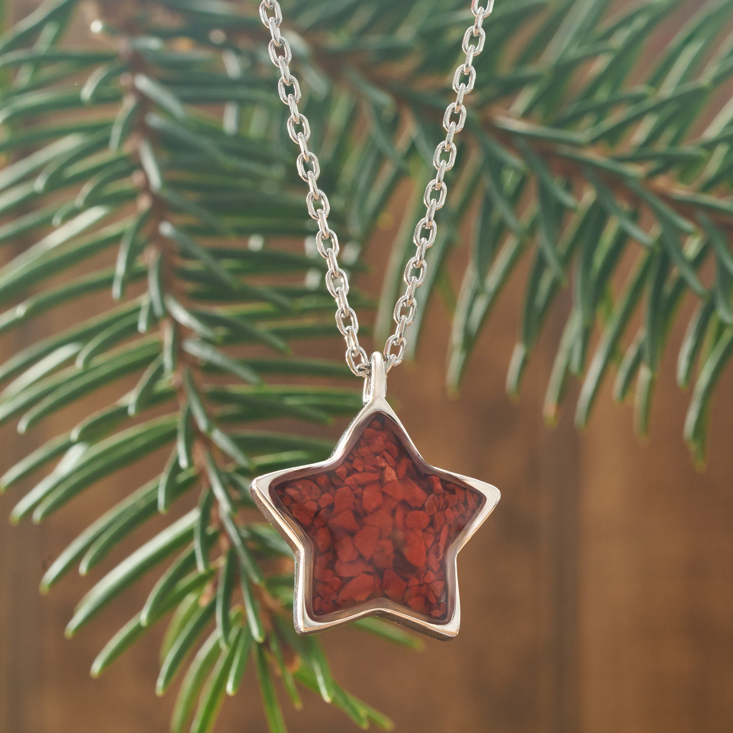 Jasper Star Necklace