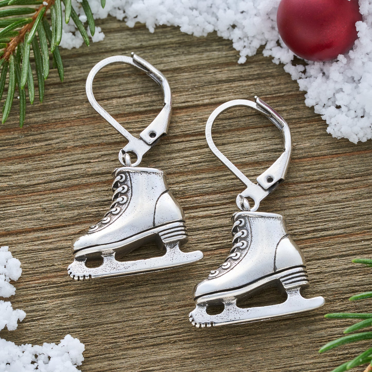 Leverback Vintage Ice Skate Earrings