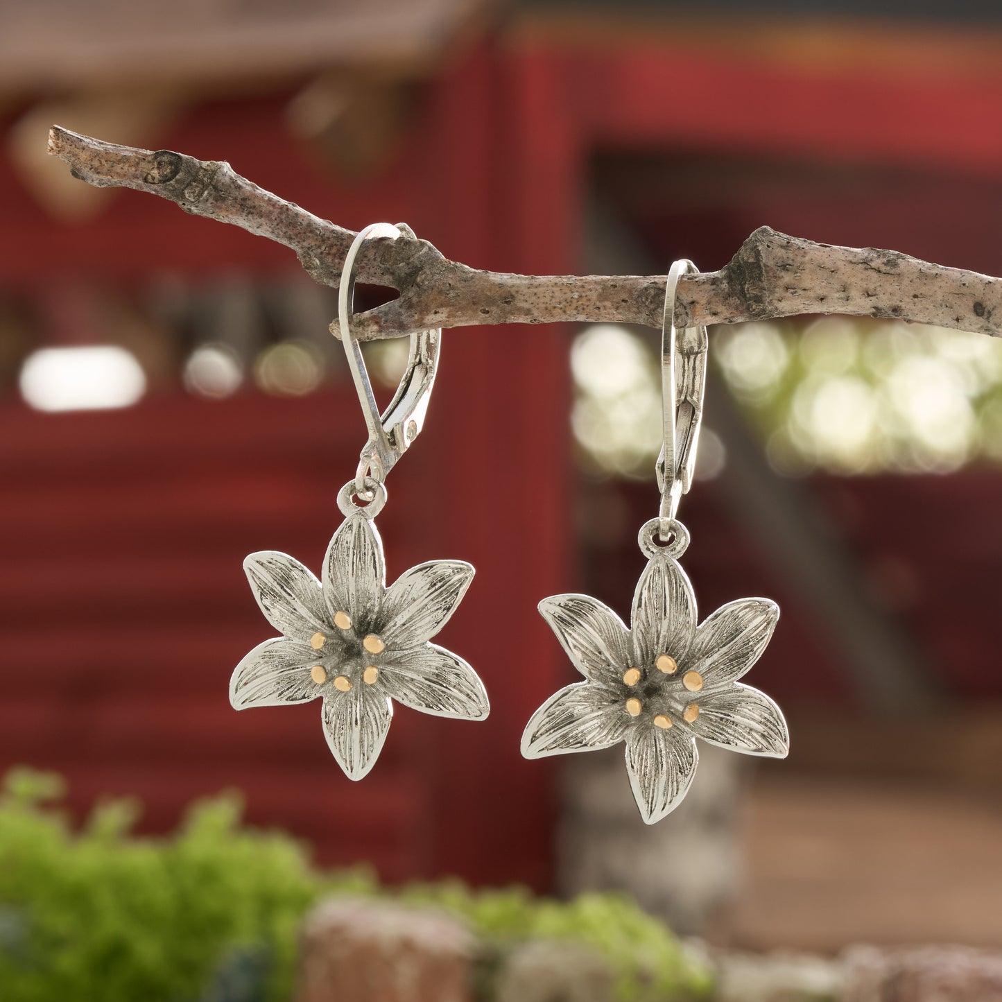 Leverback Lily Earrings