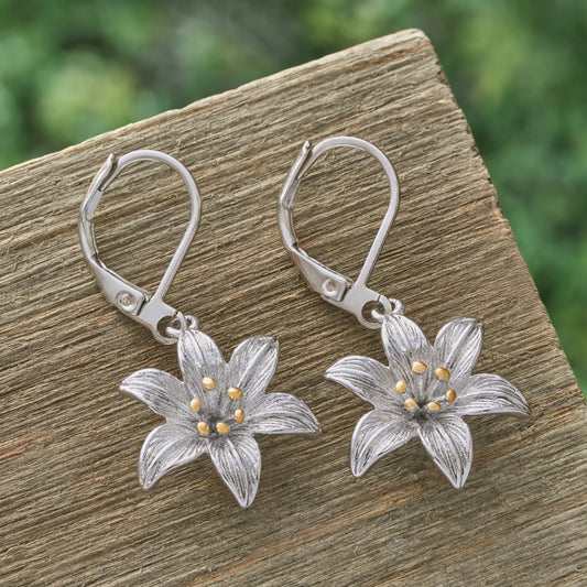 Leverback Lily Earrings