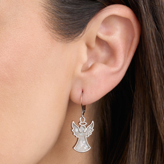 Mother of Pearl Angel Earrings