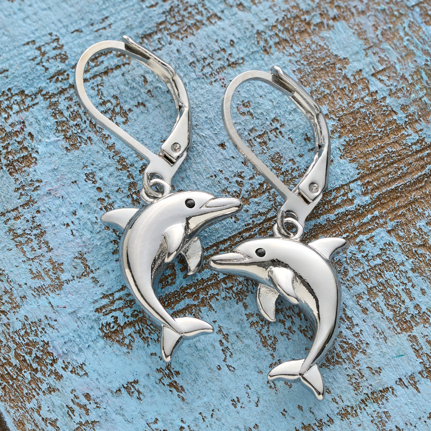 Dolphin Leverback Earrings