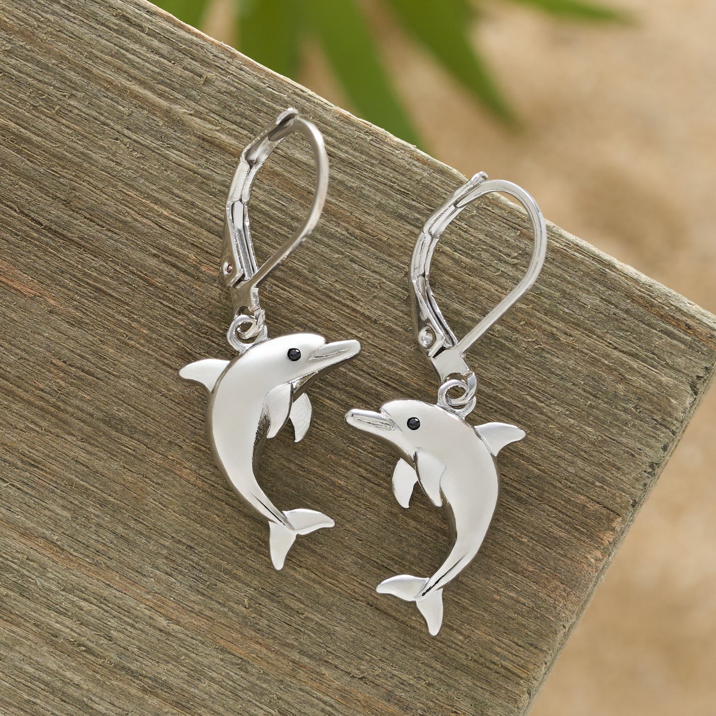 Dolphin Leverback Earrings