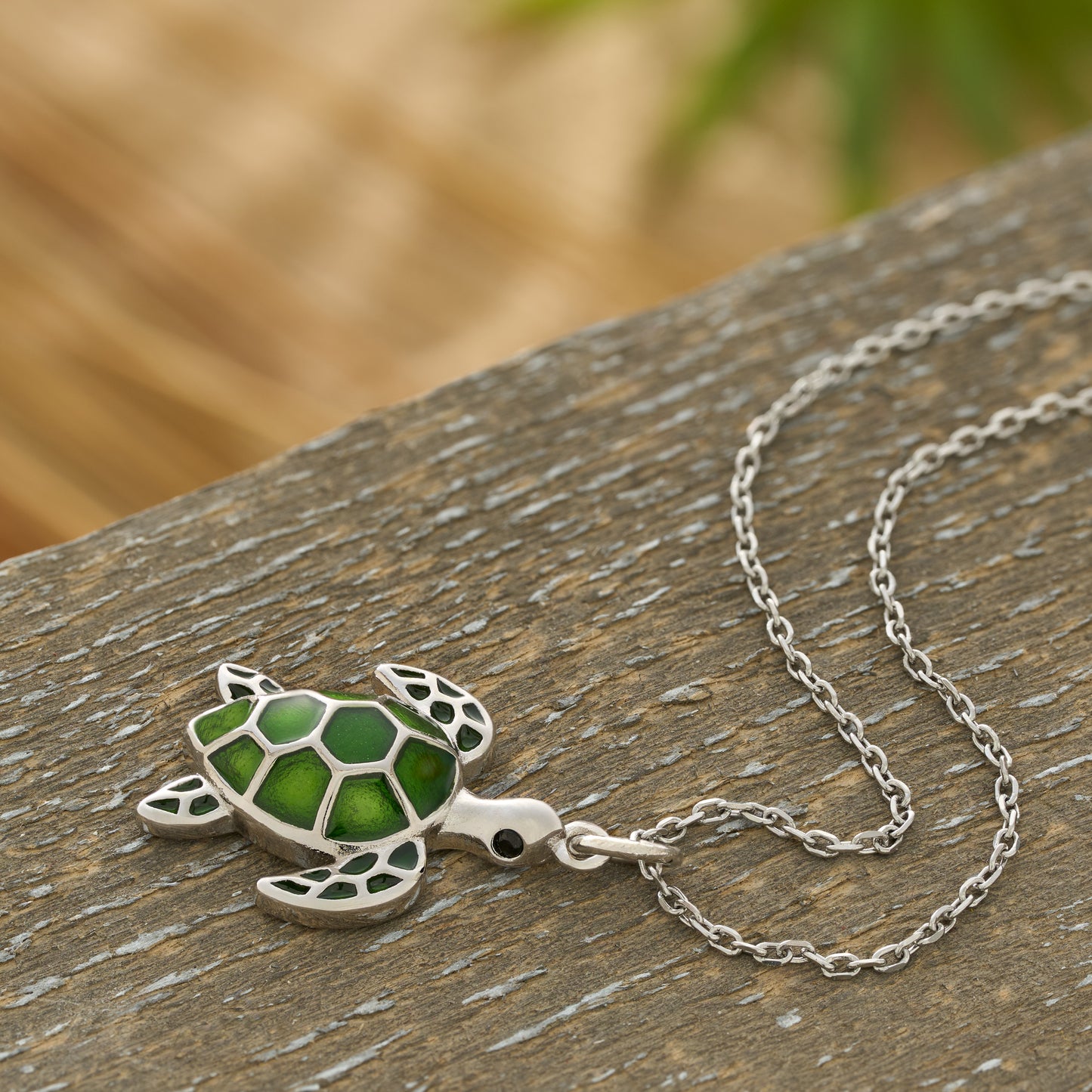 Olive Sea Turtle Necklace