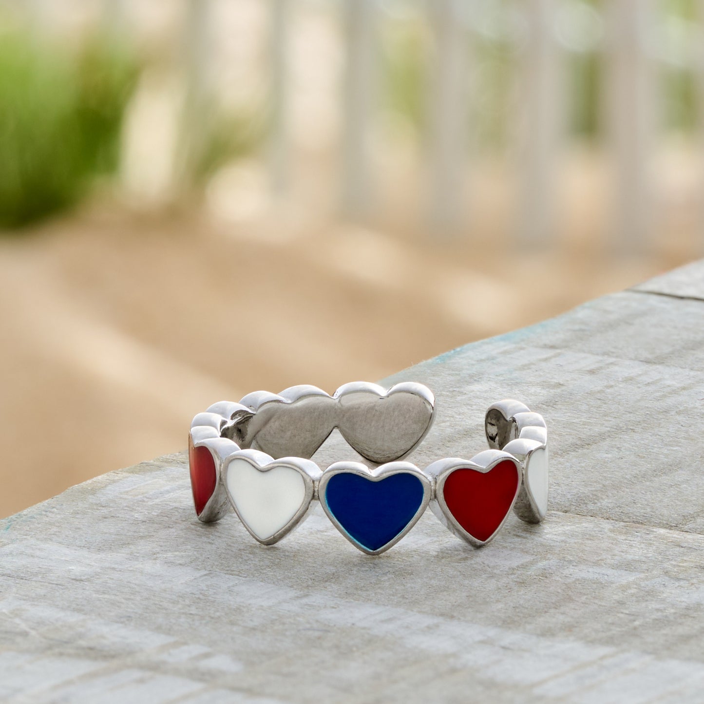 Red White Blue Americana Ring Gift Set