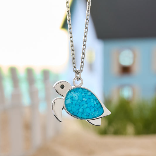 Turquoise Sea Turtle Necklace