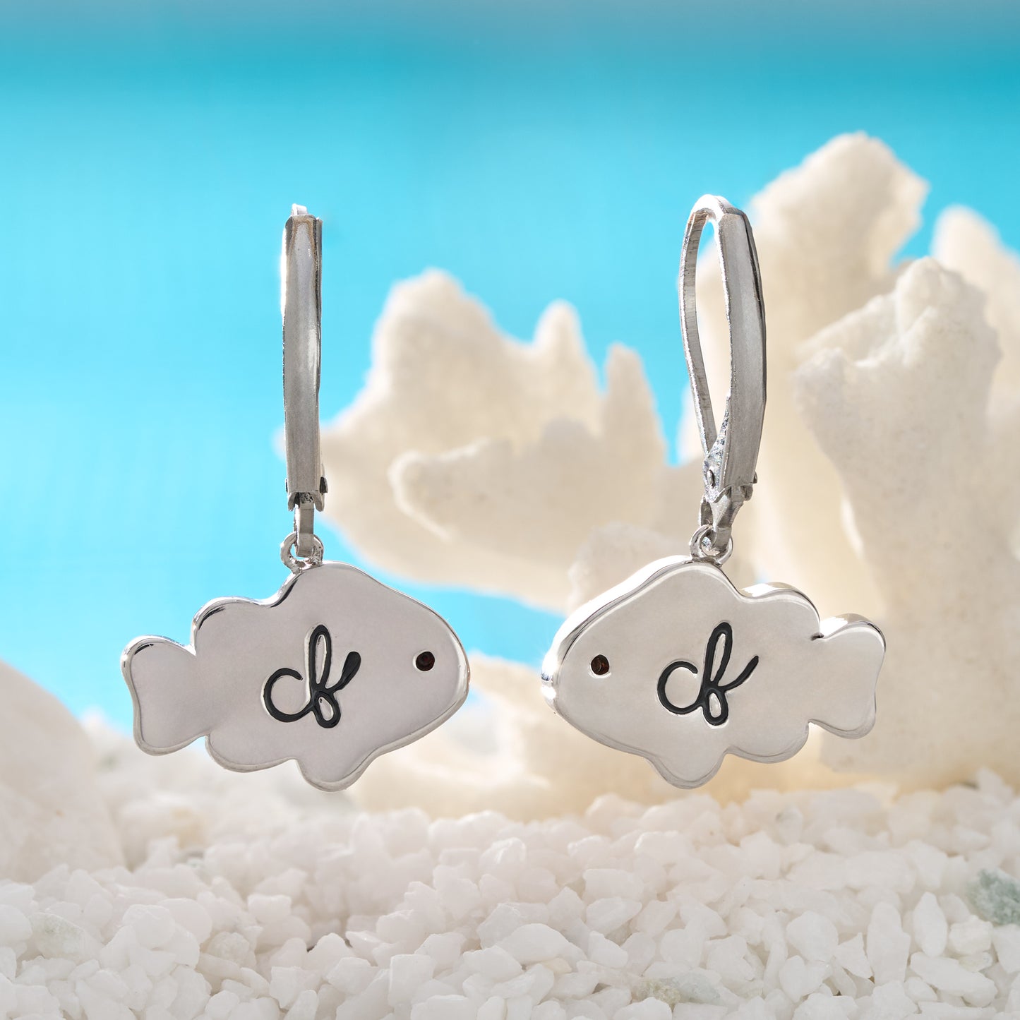 Clownfish Leverback Earrings
