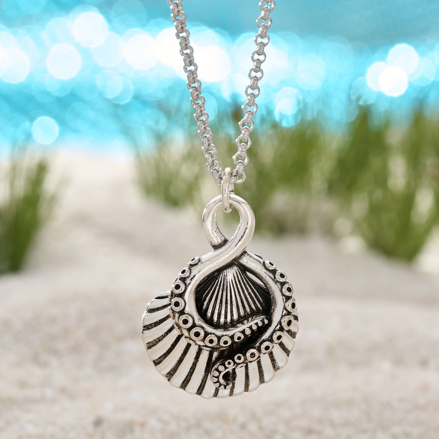 Octopus Tentacle Shell Necklace