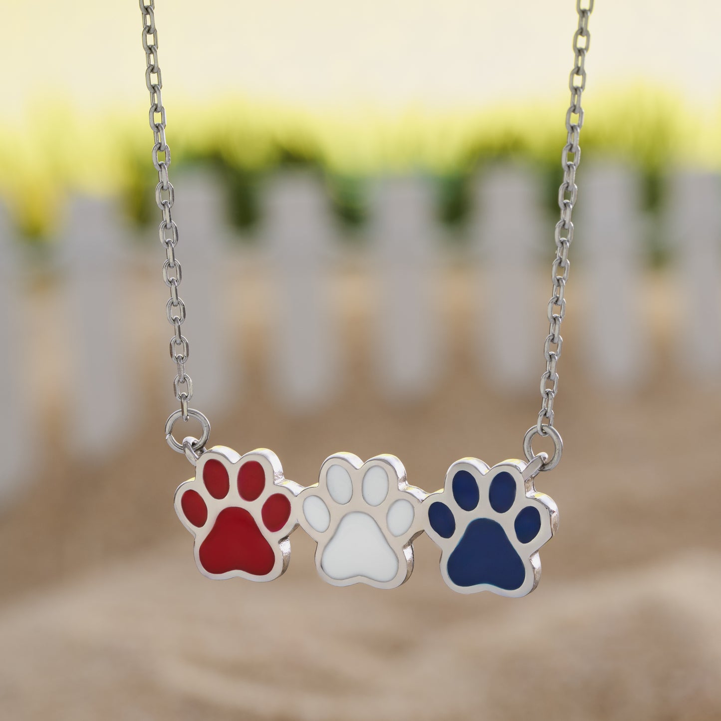 Red White Blue Americana Necklace Gift Set