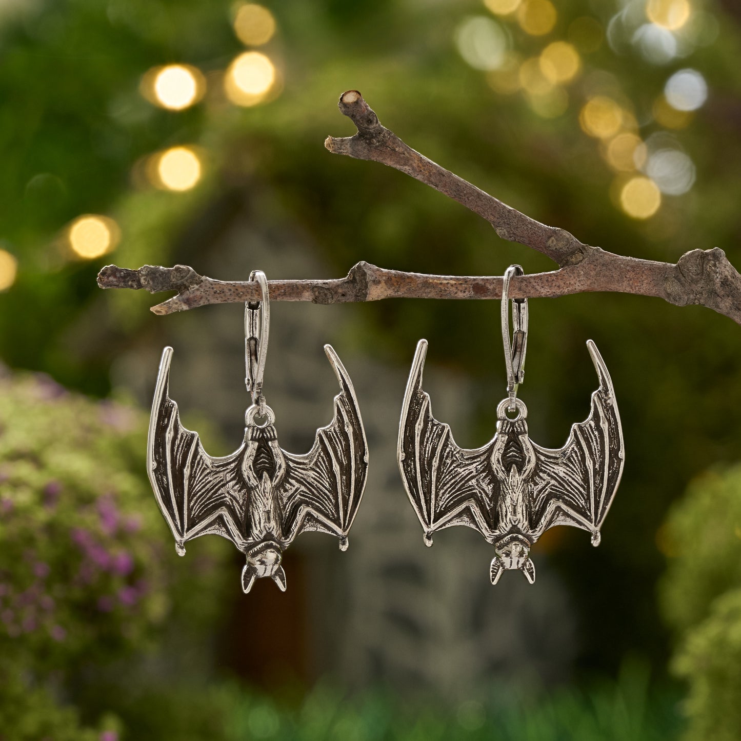 Vintage Bat Earrings Gift Set