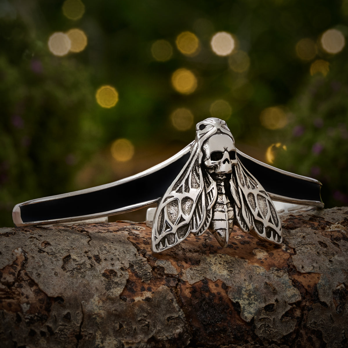 Death's-head Hawkmoth Cuff Bracelet