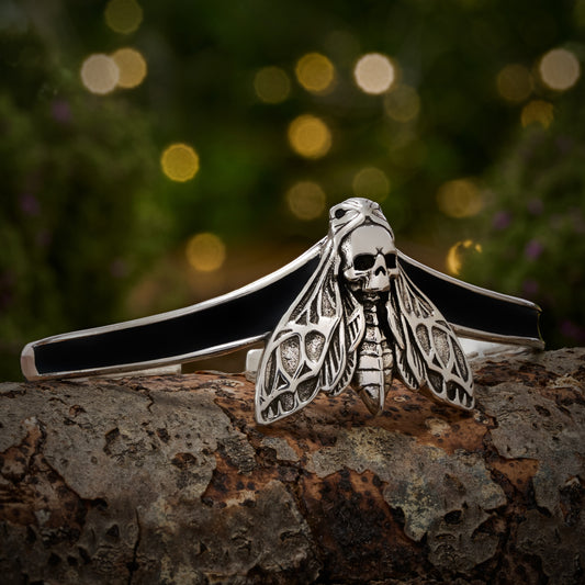 Death's-head Hawkmoth Cuff Bracelet