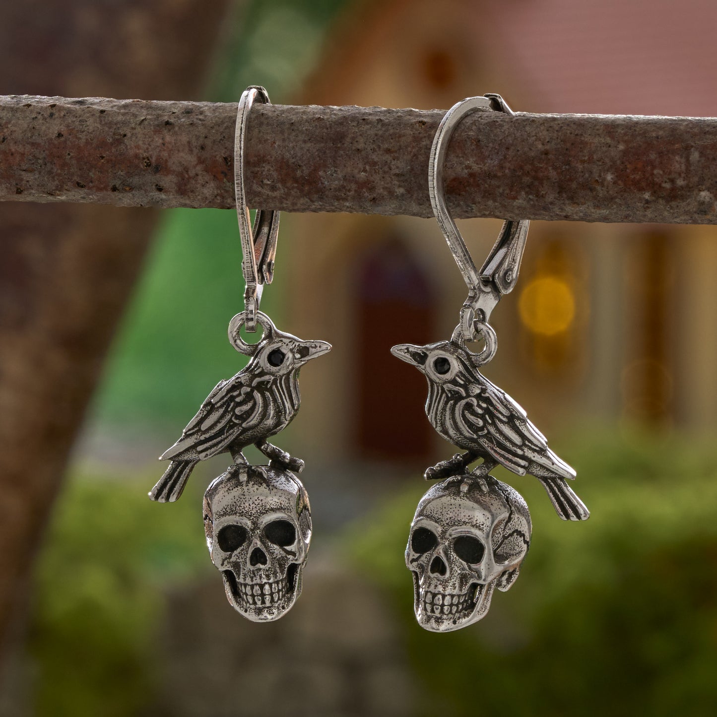 Vintage Raven on Skull Gift Set