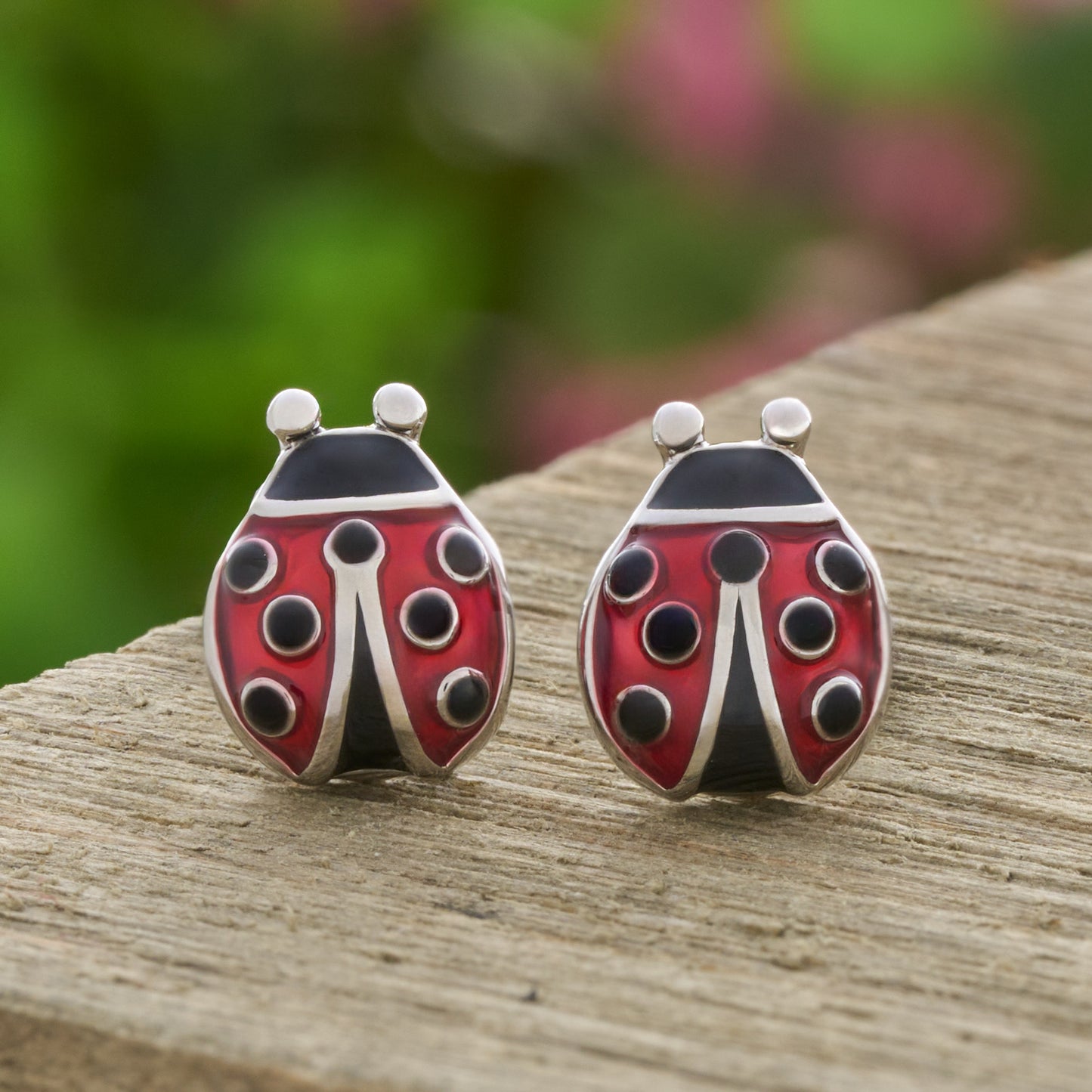Dainty Ladybug Studs